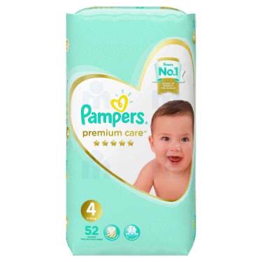 Pampers premium care taille 4 (52p)