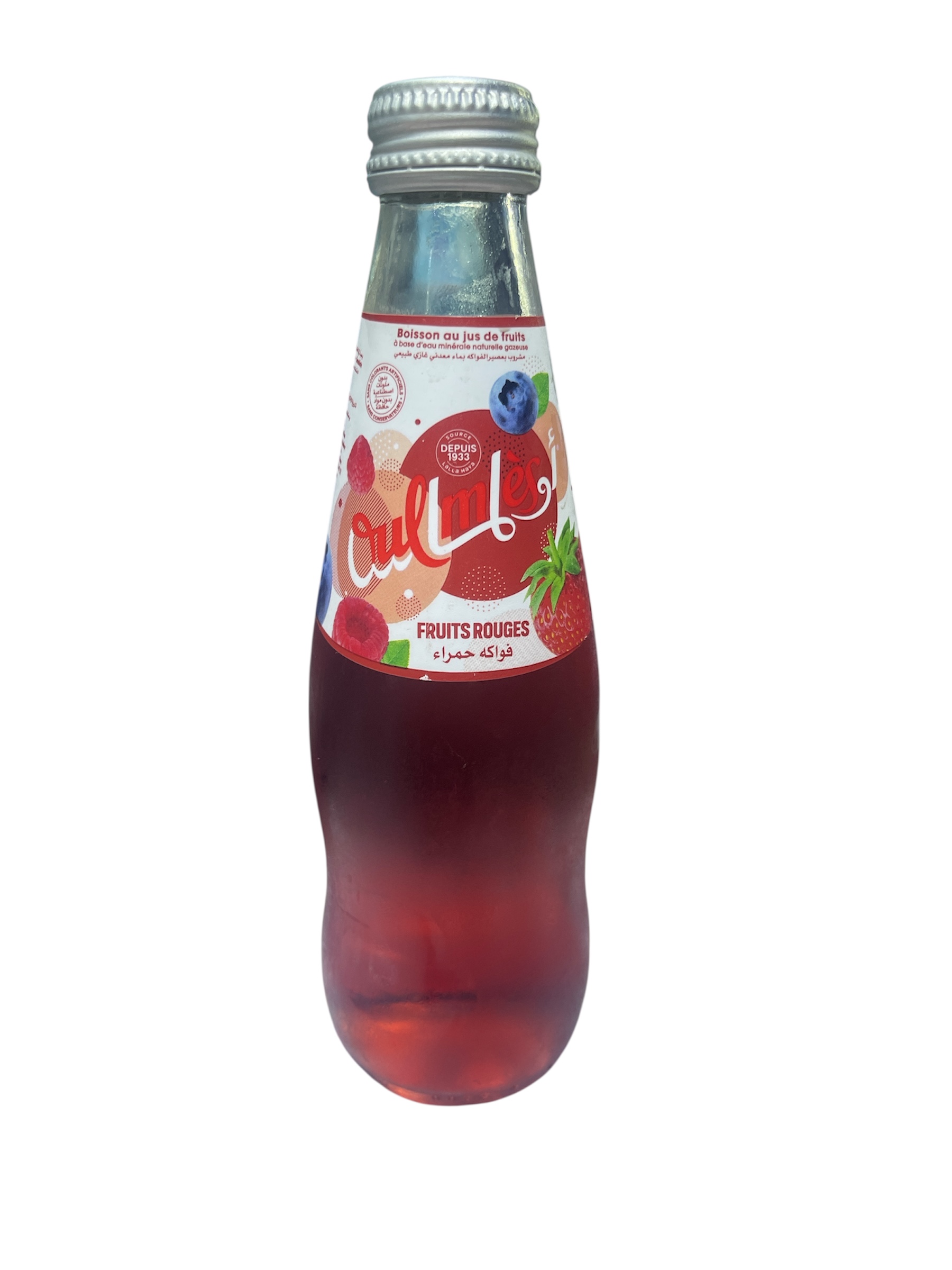 EAU GAZEUSE OULMÈS FRUIT ROUGE 25CL